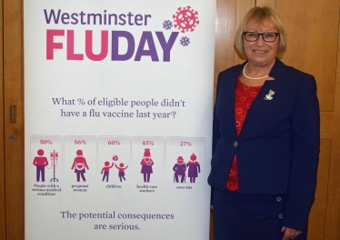 Sheryll Murray at the Westminster Flu day 